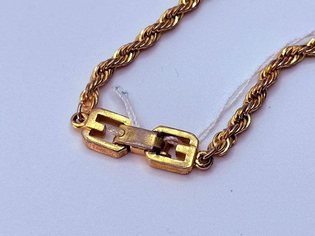 Givenchy ''double g'' goldplated momogram rope link armband - afbeelding 3 van  5