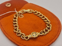 Givenchy gold filled link chain armband - monogram crystal - afbeelding 1 van  6