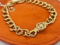 Givenchy gold filled link chain armband - monogram crystal - afbeelding 3 van  6