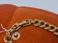 Givenchy gold filled link chain armband - monogram crystal - afbeelding 5 van  6