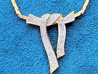 Givenchy goldplated 'bow' collier met steentjes - afbeelding 3 van  6