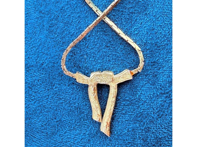 Givenchy goldplated 'bow' collier met steentjes - afbeelding 4 van  6