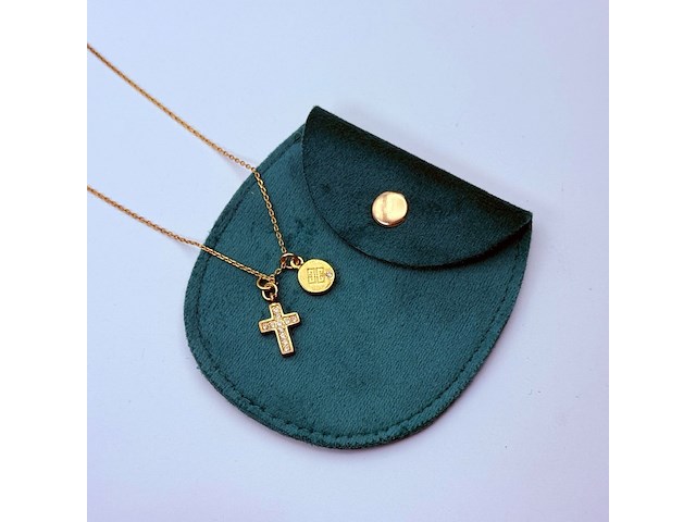 Givenchy goldplated 'diamond cross' pendant collier - afbeelding 3 van  7