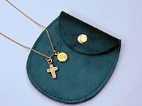 Givenchy goldplated 'diamond cross' pendant collier - afbeelding 3 van  7