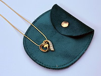 Givenchy 'monogram heart' goldplated collier met steentjes - afbeelding 3 van  7