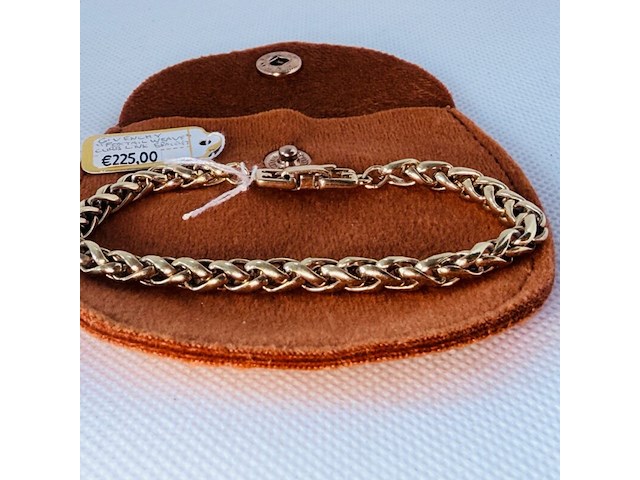 Givenchy paris goldplated foxtail gevlochten armband - unisex - afbeelding 2 van  4