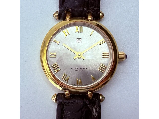 Givenchy paris griffe goldplated dameshorloge - afbeelding 1 van  8