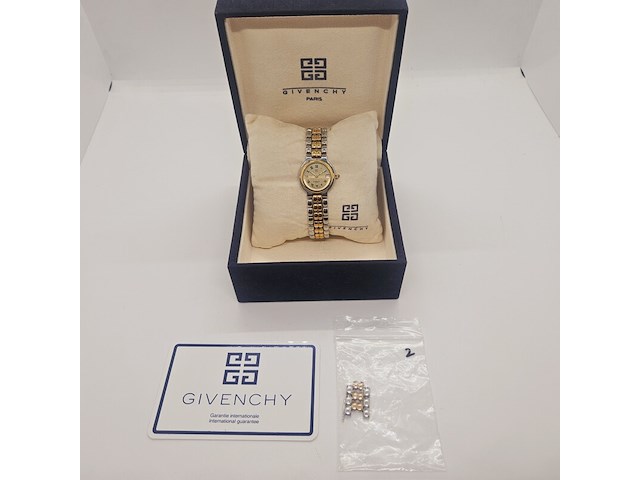 Givenchy skelt two tone dameshorloge - inclusief doos - afbeelding 2 van  8