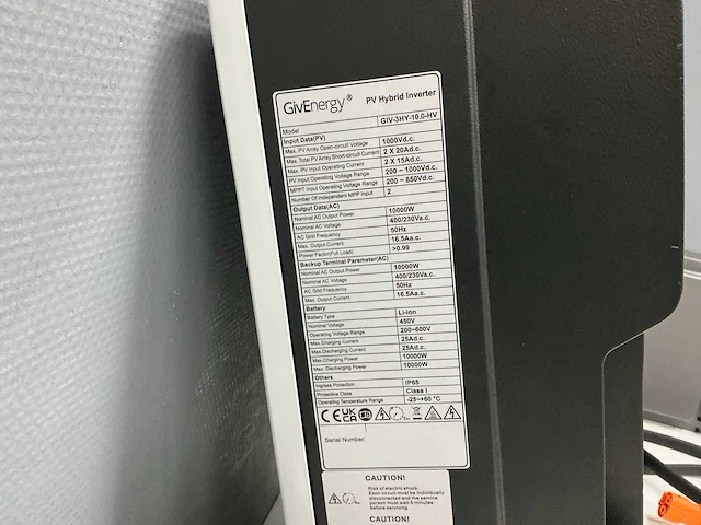 Givenergy - giv-3hy-10-.0-hv - omvormer - afbeelding 8 van  13