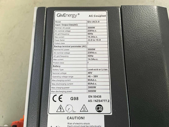 Givenergy - giv-ac3.0 - inverterlader - afbeelding 4 van  11