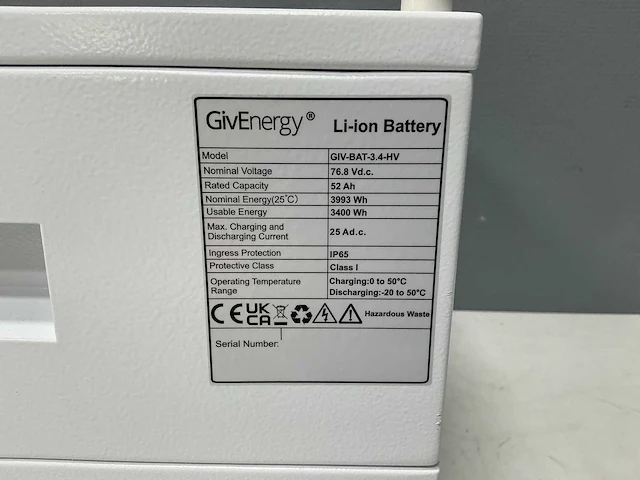 Givenergy - giv-bat-3.4-hv - rechargeable li-ion battery (2x) - afbeelding 8 van  11
