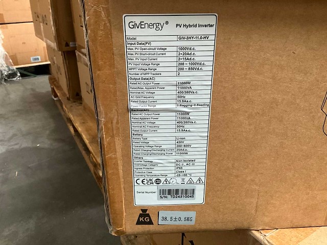 Givenergy giv-3hy-11.0-hv 3-fase 11kw pv hybride omvormer - afbeelding 3 van  3