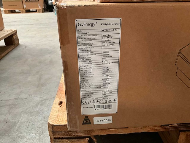Givenergy giv-3hy-15.0-hv 3-fase 15kw pv hybride omvormer - afbeelding 3 van  3