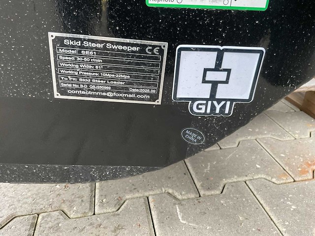 Giyi - 2025 - se61 - veegborstel aanbouwdeel - afbeelding 4 van  12