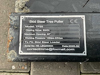 Giyi - tp25 skid steer tree puller - schranklader - afbeelding 2 van  10