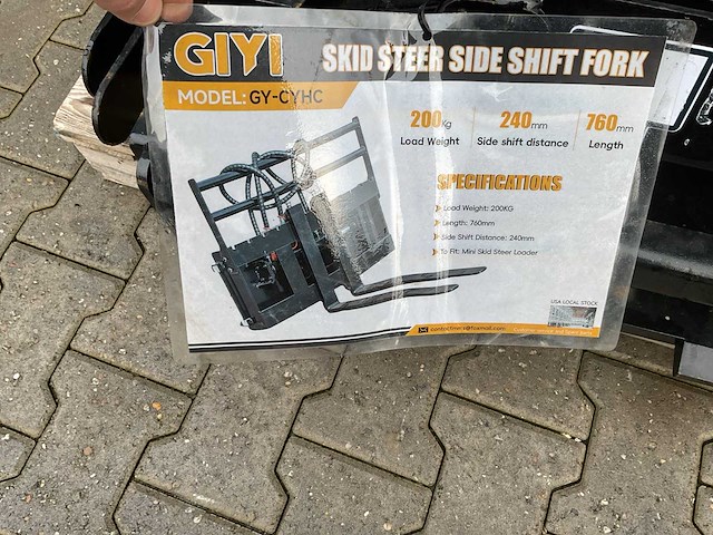 Giyi cyhc skid steerside shift fork schranklader - afbeelding 5 van  13