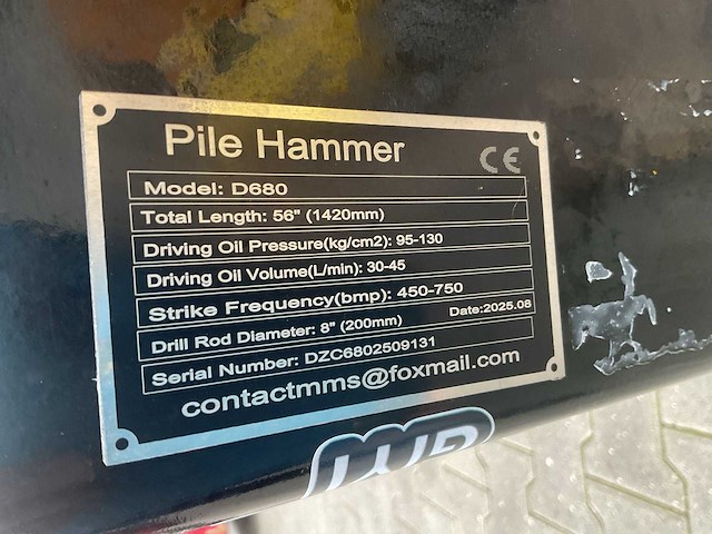 Giyi d680 skid steer post driver schranklader - afbeelding 2 van  11