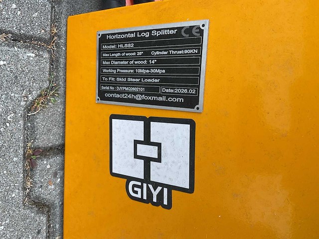 Giyi horizontale houtkloofmachine voorladers en accessoires - afbeelding 3 van  12