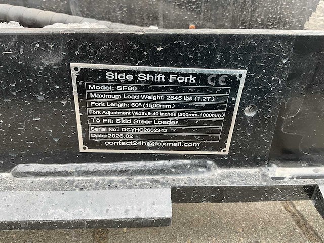 Giyi sf60 side shift fork - afbeelding 5 van  12