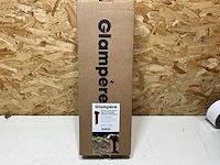 Glampere tuinpaal cortenstaal met wandcontactdoos ra 2-voudig - afbeelding 2 van  3