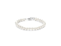 Glams armband parel zilver - afbeelding 1 van  1