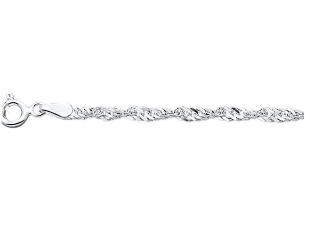 Glams armband singapore 225 mm zilver - afbeelding 1 van  1