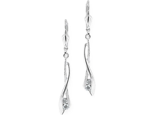 Glams oorhangers zirkonia zilver - afbeelding 1 van  1