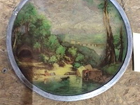 Glas in lood beschilderd - afbeelding 1 van  2