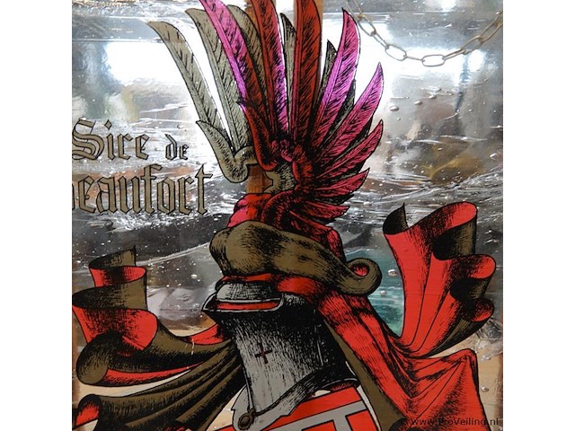 Glas in lood "le sire de beaufort - afbeelding 3 van  5