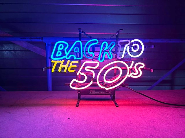 Glas neon back to the 50's - afbeelding 2 van  3
