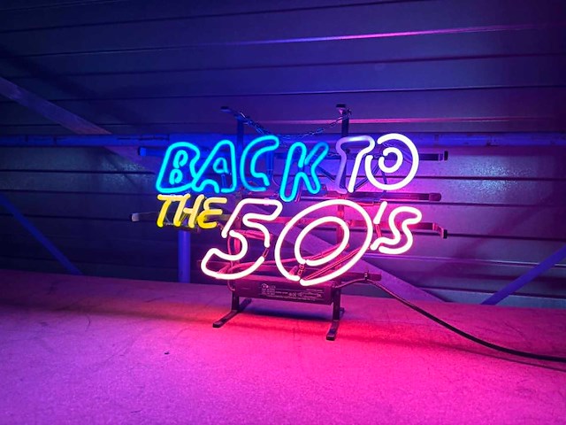 Glas neon back to the 50's - afbeelding 3 van  3