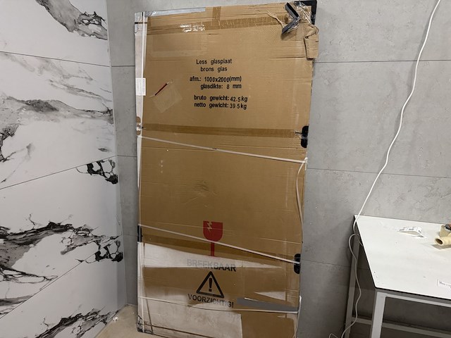 Glas plaat brons glas 100x200 cm wb, 20.3928 - afbeelding 2 van  4