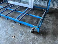 Glasbok v.v. transportwielen en sledes 215x100x220cm - afbeelding 2 van  5