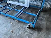 Glasbok v.v. transportwielen en sledes 215x100x220cm - afbeelding 2 van  5
