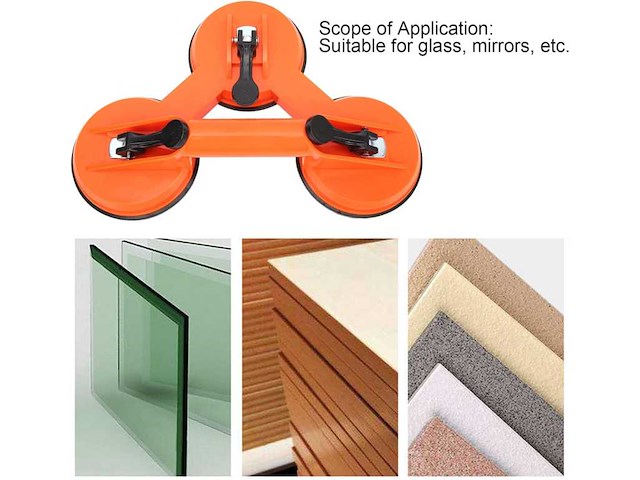 Glasdrager | 130 kg. accessoire handgereedschap (2x) - afbeelding 2 van  3