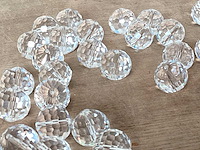 Glaskralen facetgeslepen helder 18 mm (2448x) - afbeelding 1 van  3