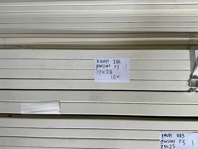 Glaslatten l3/l1/l2/a3/a4/b1/b2/c1/d1/f1/f3/f4/f5 (143x) - afbeelding 3 van  13