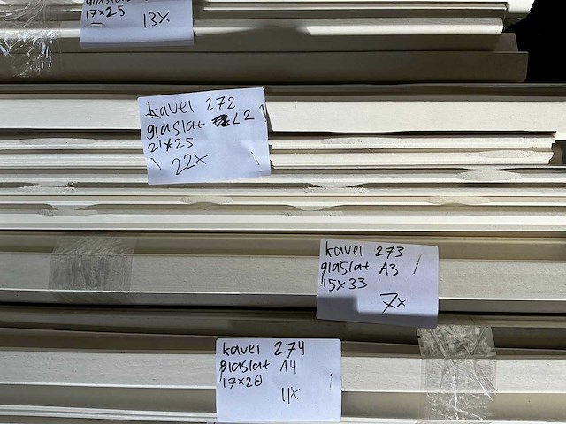 Glaslatten l3/l1/l2/a3/a4/b1/b2/c1/d1/f1/f3/f4/f5 (143x) - afbeelding 12 van  13