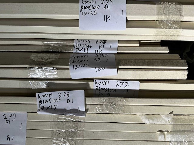 Glaslatten l3/l1/l2/a3/a4/b1/b2/c1/d1/f1/f3/f4/f5 (143x) - afbeelding 13 van  13
