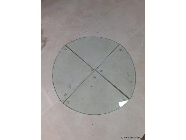 Glasplaat - diameter ca. 84 cm - afbeelding 1 van  3
