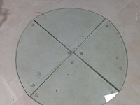 Glasplaat - diameter ca. 84 cm - afbeelding 1 van  3