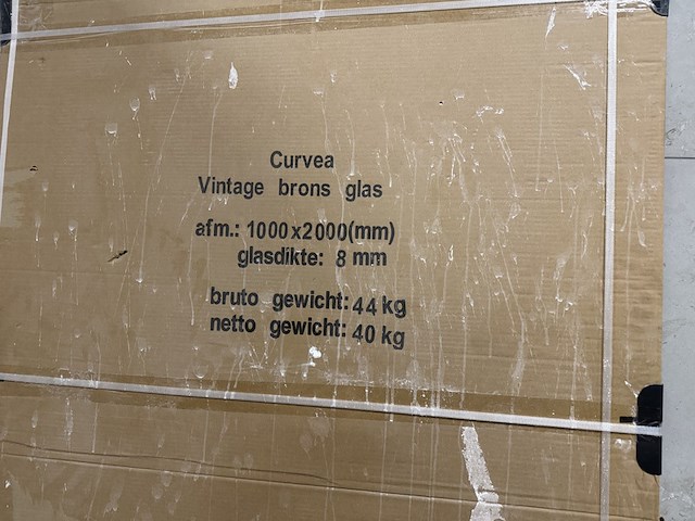 Glasplaat brons 100x200 cm wb, 20.3584 - afbeelding 2 van  3