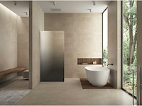 Glasplaat wiesbaden - slim spiegelrook naar helder glas - douche & badwand (90x200 cm) - afbeelding 1 van  7