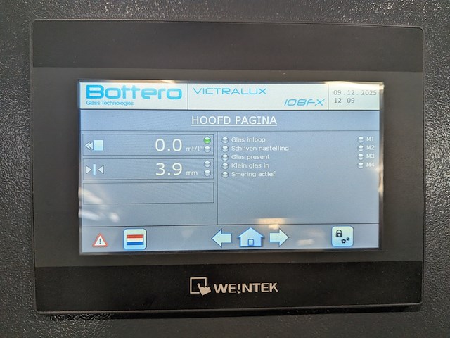 Glasrand bewerkingsmachine bottero, victralux 108fx, bouwjaar 2018 - afbeelding 2 van  24