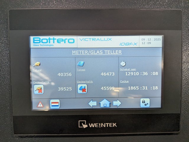 Glasrand bewerkingsmachine bottero, victralux 108fx, bouwjaar 2018 - afbeelding 3 van  24