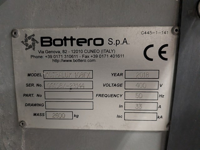 Glasrand bewerkingsmachine bottero, victralux 108fx, bouwjaar 2018 - afbeelding 11 van  24