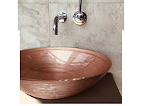 Glass design ø 40 cm washbasin glass brons - afbeelding 1 van  4