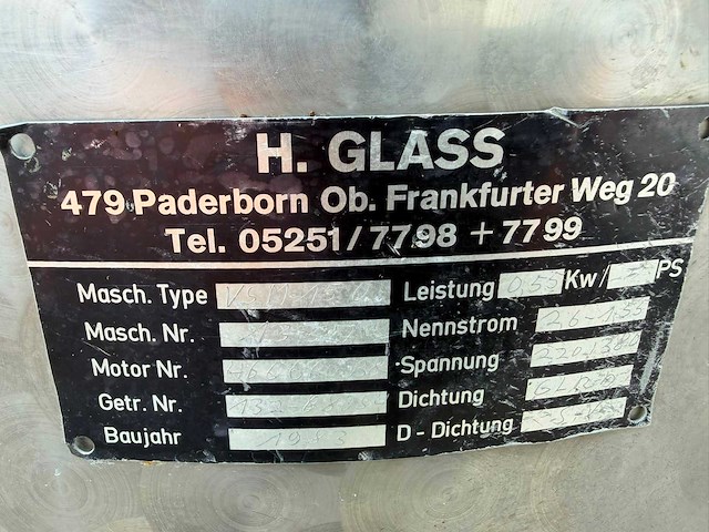 Glass tumbler - 150l - mengmixer - afbeelding 5 van  5