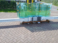 Glaswand (helder veiligheids glas) 2.5m hoog x 5m lang - afbeelding 2 van  14