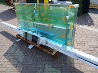 Glaswand (helder veiligheids glas) 2.5m hoog x 5m lang - afbeelding 3 van  14